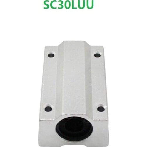 4pcs/lot SCS30LUU SC30LUU 30mm long type linear case unit linear ball bearing sliding block SMA30LUU