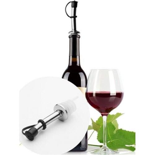 50pcs Stainless Steel Liquor Bottle Pour Pourer Cap Wine Spout Dispenser with Covers for Bars KTV Hotel Birtyday Party