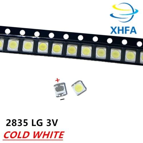 50PCS FOR LG 2835 led Repair 32 LCD TV 55-inch LED backlight beads 3V 1W 3528 2835 cool white light bead