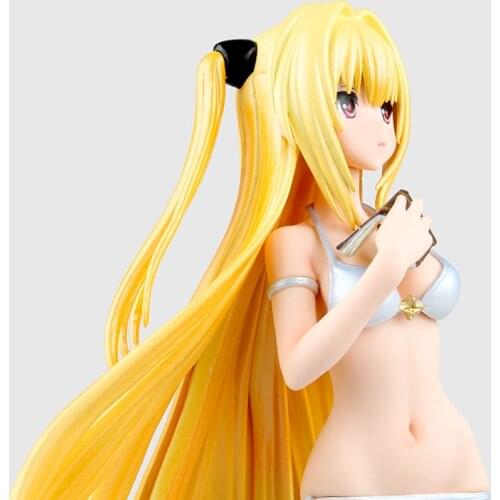 Anime To LOVE Ru Golden Darkness Figure PVC Collection Toys Hobby Model Doll Swimsuit Girl