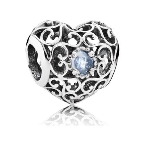 Luxury 925 Sterling Silver Sparkling Heart Clip Charms Fit Original Pandora Beads Bracelet & Necklace For Women Fine Jewelry