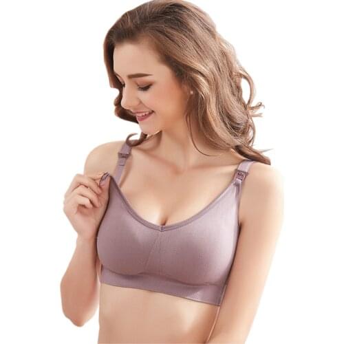 Women Feeding Nursing Pregnant Maternity Bra Underwear Breastfeeding Seamless Women Top Panties Set Cotton Tops Lingerie
