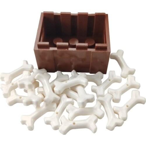 City MOC Series Food DIY Kids Toys Model Accessories Kits Gifts For Children Chicken Leg Bone Parts Cities Set Building Blocks