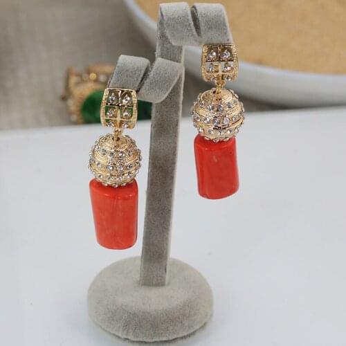 HIBEADS Women's Gold Earrings