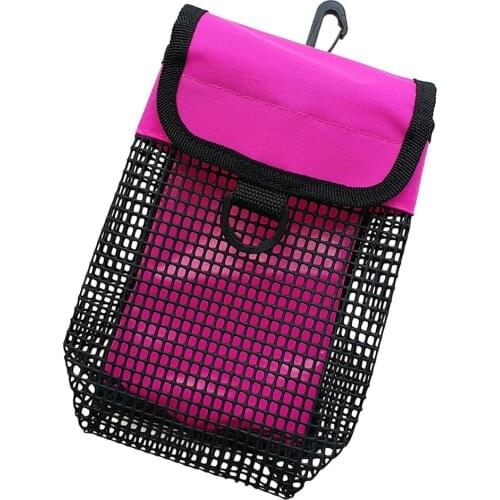 Diving Coil And Safety Marker SMB Buoy Mesh Bag Equipment Bag And Clip Safety Marker Buoy Holder