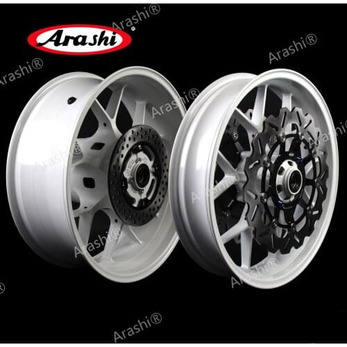 Arashi Front Rear Wheel Rims Disc Set For HONDA CBR600RR 2007 - 2017 Brake Rotors Disks Wheels Tire CBR600 2008 2009 2010 2011