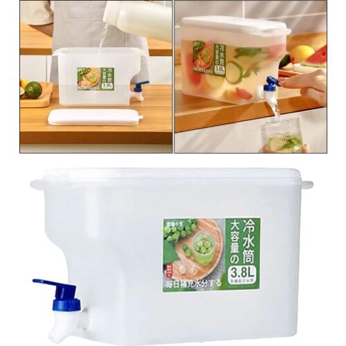 Water Jug for Lemonade Juice Beverage Jar Ice Tea Heat-resistant Water Jug for Hot/Cold Water