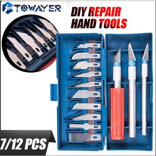 Metal Scalpel Knife Tools Kit With Box Model Tool Making 13 Blade Polymer Clay Multifunction Pen Knives DIY Repair Hand Tools