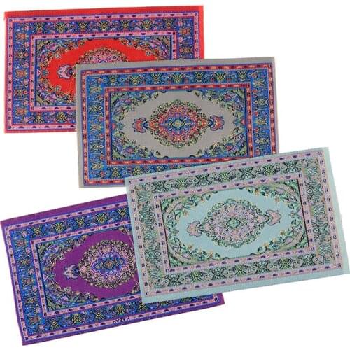 1/12 Scale Dollhouse Miniature Turkish Style Area Rug/Carpet/Mat Floor Coverings for Dolls House Any Rooms Furniture Decor