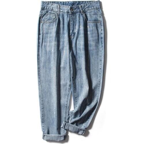 Fashion Casual Women Clothing Denim Jeans Harem Pants Plus Size High Waist Baggy Sequins Trousers 6XL For Woman Summer Spring