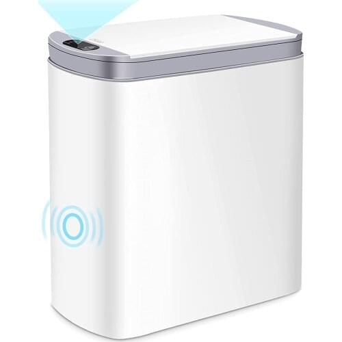 14L big sensor trash can electronic automatic toilet waterproof narrow slot sensor trash for kitchen for toilet supplies