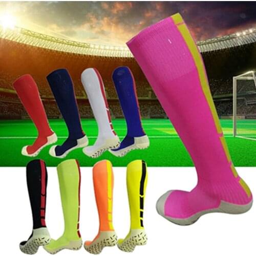 Anti Slip Male Football Stockings Men Anmtb Outdoor Sport Basketball Tennis Running Socks Winter Cycling Leg Warmers Cotton Sock