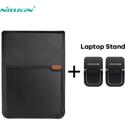 NILLKIN Laptop Bag With laptop Stand For Macbook Air Pro 13'' 14'' PU Leather Sleeve Bag For Macbook Pro 15 6 inches Laptop Case