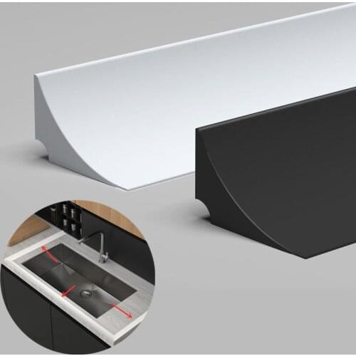 New kitchen Countertop Water Retaining Strip seal tape bathroom Flood Barrier stopper blocker Dry&Wet Separation Rubber Dam