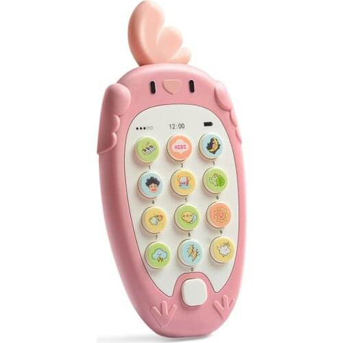 1-3 Years Old Baby Smart Phone Biteable Toys Children Music Phone Baby Toys 0-1 Years Old Early Education Puzzle baby toys