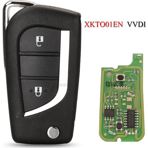 Kutery XKTO01EN VVDI Remote Smart Car Key English Version For Toyota Xhorse Series Universal Remote Control 2Buttons