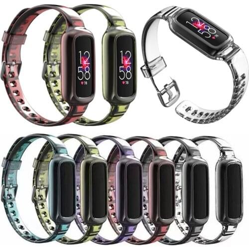 TPU Wristband For Fitbit Luxe Bracelet Strap Replacement Transparent Watch Band For Fitbit Luxe Special Edition Belt Accessories