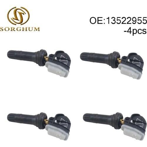 4pcs 13522955 Tire Pressure Monitoring System Sensor (TPMS) 433 MHz Fits For Cadillac CT6 XT5 SRX For Chevrolet Malibu Opel