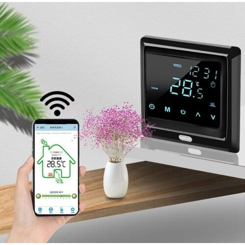 High-power Programmable Thermostats Wifi Smart Thermostat Digital Display for Gas/water Boiler/electric Floor Heating