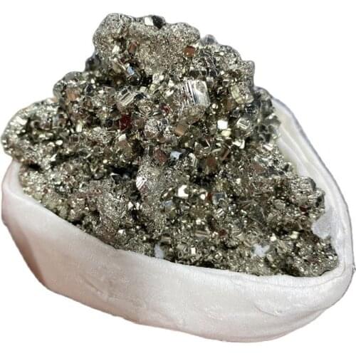 High Quality Natural Pyrite Quartz Crystal Specimen Energy Healing