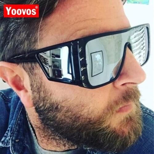 Yoovos 2021 Luxury Square Sunglasses Women/Men Large Frame Plastic Retro Sun Glasses Vintage Outdoor Driving Oculos De Sol UV400