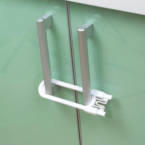 Sliding Cabinet Child Safety Locks-U Slide Door Locking for Childproof Safe & Baby Proofing Lock for Cupboard Doors,Drawer