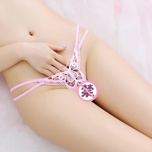 Women Transparent Butt Panties Lingerie Underwear Pearl Stimulate G-Spot Sexy Bikini Thongs Mini Micro Bikini Swimming Suit for