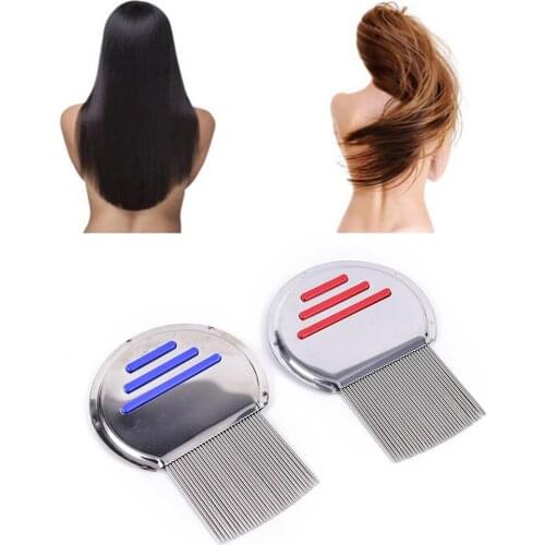 1PC Stainless Steel Terminator Lice Comb Nit Free Kids Hair Rid Headlice Super Density Teeth Remove Nits Comb Multi Styles