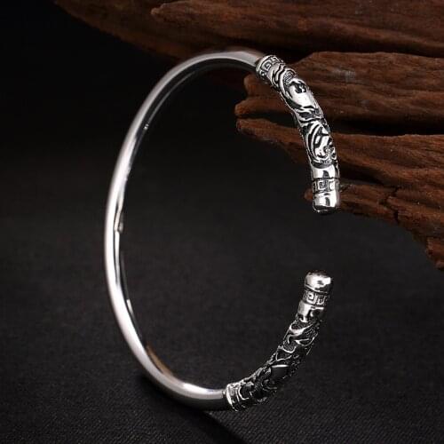 2018 Direct Selling Time-limited No Bangle Fine Restoring Ancient Ways Is Thai Great And Lovers Sterling Bracelet Wholesale