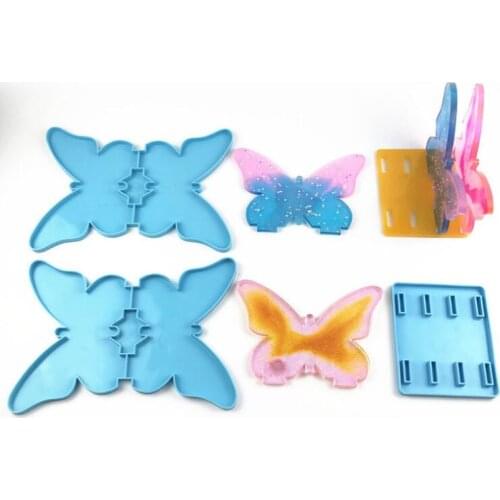 2021 New Silicone Mould Dried Flower Resin Decorative Craft DIY Butterfly book storage rack Mold epoxy resin molds for jewelry