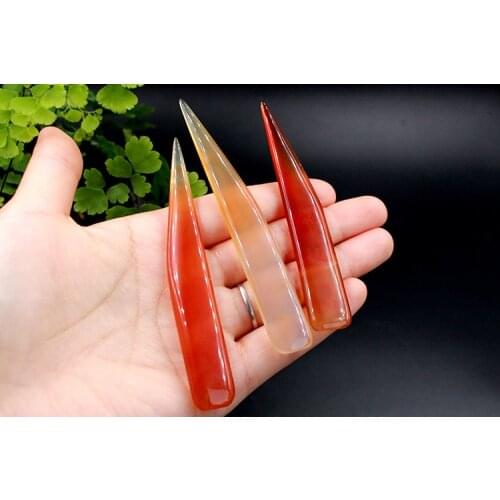 7CM 10CM 12CM Natural Real Agate Knife For Gold Sliver Jewellery Tool Burnisher Polishing Cleaning Wiping Accessories