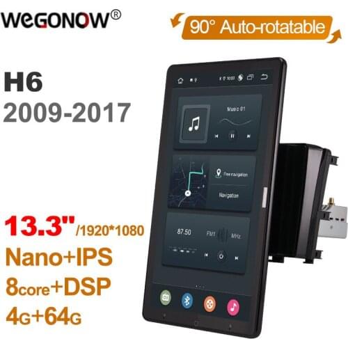 Tesla Style PX6 Android 10 Car DVD Player Rotatable 1920*1080 Navigation GPS Stereo Radio For Great Wall HAVAL H6 2009-2017