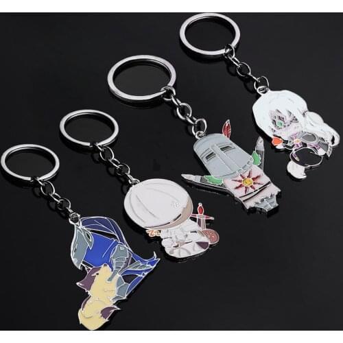 Dark Souls Solaire of Astora Fire Keeper Siegward of Catarina Artorias Alloy Keychain Keyring Key Chain Pendant Necklace Jewelry