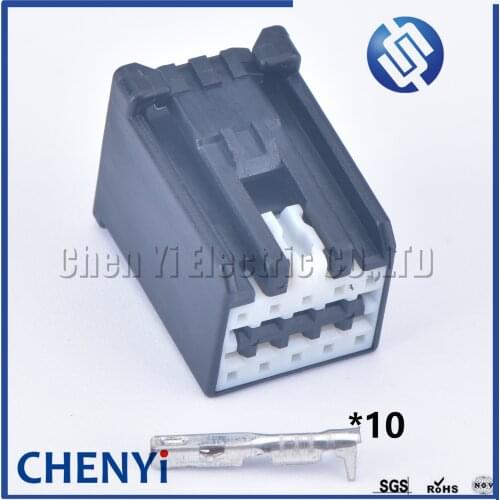 Black 10 pin JST car waterproof auto connector female AIT2PB-10P-2AK unwaterproof electrical wire connectors plug original parts