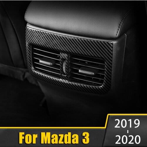 For Mazda 3 Axela 2019 2020 BP Stainless steel Car Rear Air Condition outlet Vent frame Cover Trim Accessories