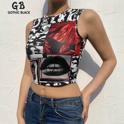 Gothic Black Women's Sports Shirts