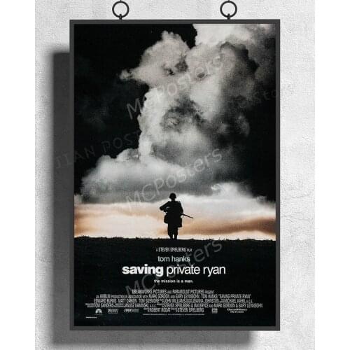 H185 Saving Private Ryan Tom Hanks Wall Sticker Silk Poster Art Home Decoration
