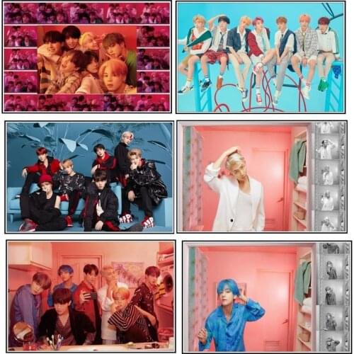 Canvas Painting Kpop Posters And Prints Retro Wall Art Home Decor Picture Vintage Nordic Modern For Living Room Decoration