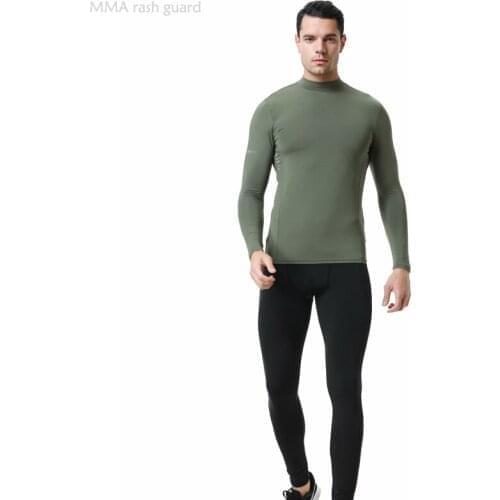 Winter Mens Tight Thermal underwear Set Compression Fitness MMA rashgard Male Gym Joggers Quick dry Bodybuilding T-shirt Pants