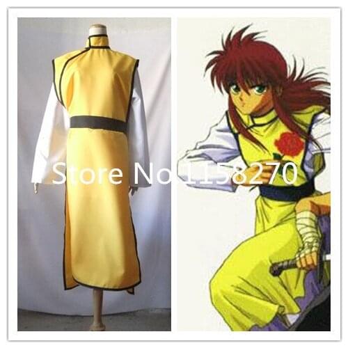 YuYu Hakusho Ghost Files Poltergeist Report Kurama Shuichi Minamino Cosplay Costume