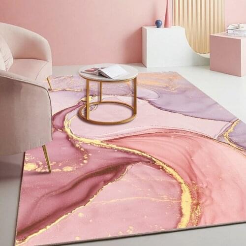 Nordic Geometric Printed Carpet Living Room Sofa Floor Carpets Bathroom Non-slip Rug Bed Blanket Bathroom Kitchen Floor Mat