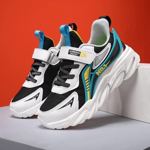 Boys Shoes Cool Fashion Boys Sports Shoes Outdoor Sneakers Running High Quality Children Unisex Soft Bottom Anti-slip