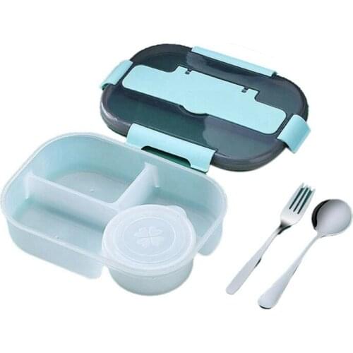 HOT Kids Lunch Box Portable Food Container Storage Plastic Microwave Bento Box For Children Fruit Salad Food Box