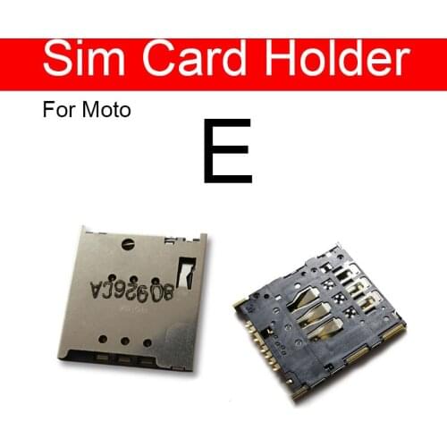 SIM & SD Card Tray For Moto Motorola E E2 Memory Card Holder Sim Adapter Slot Socket Flex Ribbon Cable Repair Replacement Parts