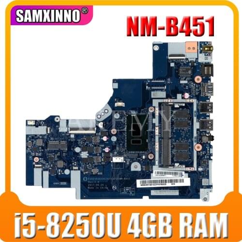 For Lenovo Ideapad 320-15IKB Laptop Motherboard With I5-8250U CPU 4GB RAM DDR4 5B20Q13067 NM-B451 100% Tested Fast Ship