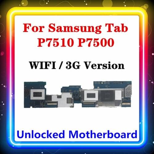 For Samsung Galaxy Tab P7510 P7500 Motherboard WIFI / 3G Version Android OS Installed Original Replaced Clean Main Board