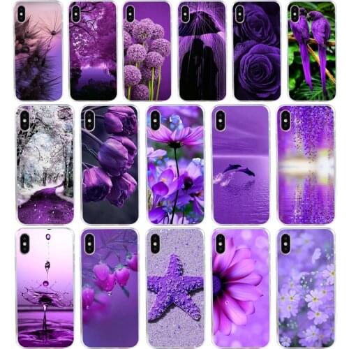 269H infinity on purple Soft Silicone Tpu Cover phone Case for iphone 5 5s se X XR XS Max case