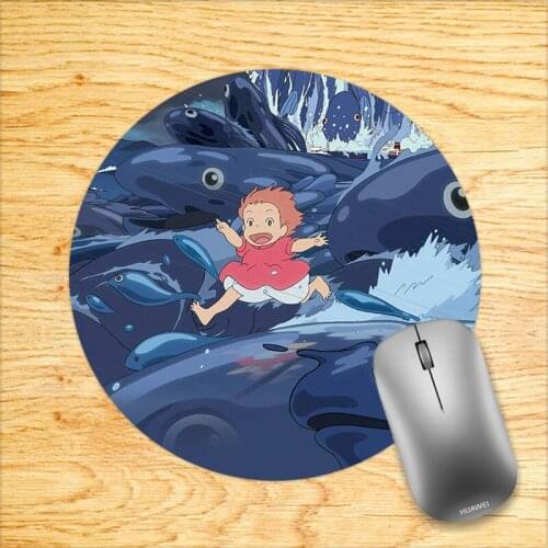 Deskpad Mause Pad Gamer Rug Diy Small Accessories Hot Cabinet Pad Ponyo On The Cliff Mousepad Anime Mouse Mats Keyboard Mat Mice