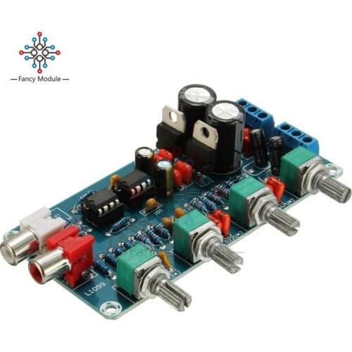 New Arrival NE5532 OP-AMP HIFI Amplifier Preamplifier Volume Tone EQ Control Board DIY Kits