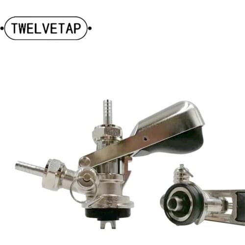 TWELVETAP S-Type Keg Coupler Homebrew Beer Keg Tap Coupler Draft Beer Dispenser For Wine Brew Bar Tools Beer Equipment FD-S19